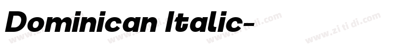 Dominican Italic字体转换